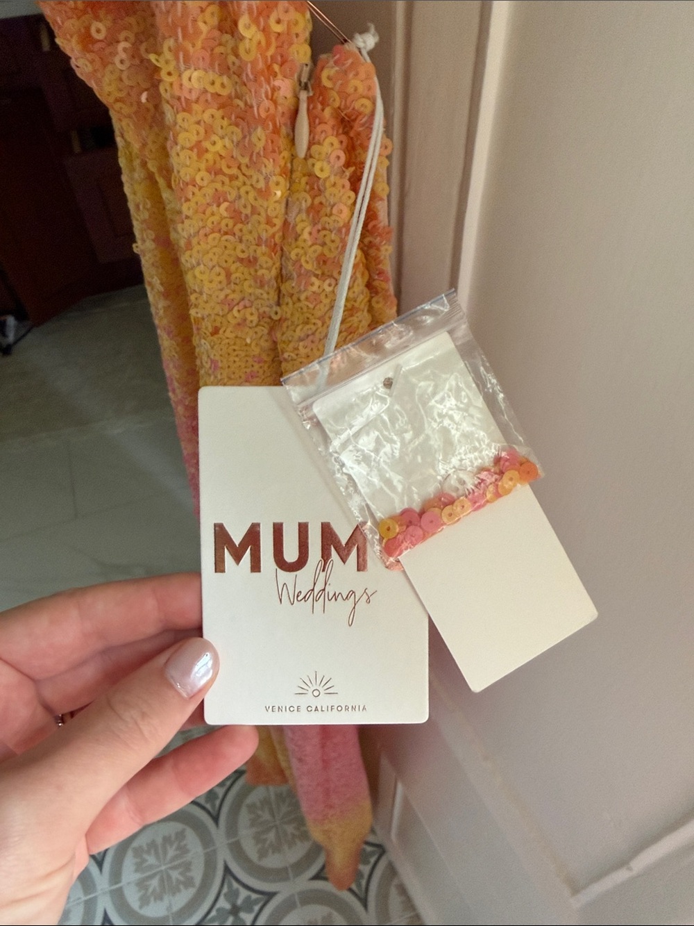 Show Me Your MuMu Pink and Yellow Ombre Halter Maxi Dress - Picture 2 of 3
